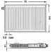 Kermi Therm X2 Profil-V Ventilheizkörper 11 600 / 1200 FTV110601201L1K