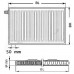 Kermi Therm X2 Profil-V Ventilheizkörper 12 500 / 400 FTV120500401L1K