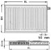 Kermi Therm X2 Profil-V Ventilheizkörper 12 900 / 2000 FTV120902001R1K