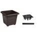 PLASTKON Bewässerungssystem Blumentopf Quattro Aqua Pro 40 cm braun