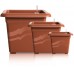 PLASTKON Bewässerungssystem Blumentopf Quattro Aqua Pro 50 cm braun