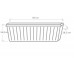 PLASTKON Blumenkasten Fency 46,5 cm weiss