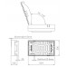 ACO Combipoint PP Aufsatz Rinnenform 300x524mm, C250, H125, Gusseisen 89112