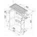 ACO Therm Lüftungsschacht mit Boden 40 x 40 x 20 cm, Maschenrost 30/10 begehbar 10408