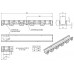 ACO DRAIN XtraDrain X100C Flachrinne ohne Sohlengefälle 1m, H=10cm, Kunststoffkante 11005