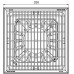 ACO Self XtraPoint Maschenrost 250 x 250 mm (30x10 mm) aus verzinktem Stahl, B125 319439