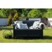 ALLIBERT CORFU LOVE SEAT 2-Sitzer Sofa, 128 x 70 x 79cm, graphit/grau 17197359