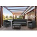 ALLIBERT ORLANDO 3 SEATER Lounge-Set, Gartenmöbel, graphit/grau 17202802