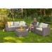 ALLIBERT CALIFORNIA 3 SEATER Lounge-Set, graphit/grau 17198931