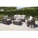 ALLIBERT CALIFORNIA 3 SEATER Lounge Set, cappuccino/sand 17198931