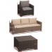 ALLIBERT CALIFORNIA 3 SEATER Lounge-Set, graphit/grau 17198931