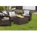 ALLIBERT CORFU BOX Lounge-Set, braun/grau-beige 17200180