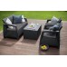 ALLIBERT CORFU BOX Lounge-Set, graphit/grau 17200180