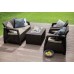 ALLIBERT CORFU BOX Lounge-Set, braun/beige 17200180