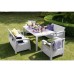 ALLIBERT CORFU FIESTA Lounge Set, weiß/grau 17198008