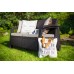ALLIBERT CORFU LOVE SEAT 2-Sitzer Sofa, 128 x 70 x 79cm, braun/beige 17197359