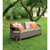 ALLIBERT CORFU LOVE SEAT MAX 3-Sitzer Sofa, 182 x 70 x 79cm, cappuccino/beige 17197959