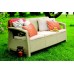 ALLIBERT CORFU LOVE Seat, 3-Sitzer Sofa, weiß/grau 17197959