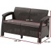 ALLIBERT CORFU BOX Lounge-Set, graphit/grau 17200180