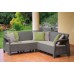 ALLIBERT CORFU RELAX Ecksofa, 190 x 190 x 79 cm, cappuccino/beige 17208435