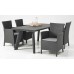 BAZAR ALLIBERT IOWA Dinning Stuhl, 62 x 60 x 89cm, Cappuccino/Sand 17197853