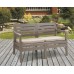 ALLIBERT DELANO Garten-Bank 124 x 65 x 77cm, cappuccino/sand 17205384