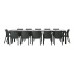 KETER SYMPHONY 3 Gartentisch ausziehbar 322 x 97 x 75 cm, anthrazit 17198335