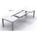 KETER SYMPHONY 3 Gartentisch ausziehbar 322 x 97 x 75 cm, anthrazit 17198335