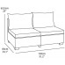 ALLIBERT SAPPORO 2 Lounge 2-Sitzer-Sofa, 130 x 84 x 63,5 cm, graphit/grau 17206028