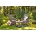 ALLIBERT VERMONT Verstellbarer Gartensessel, 64 x 68 x 107 cm, cappuccino/beige 17201675