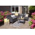 ALLIBERT ORLANDO Lounge-Set 4-tlg., graphit/grau 17202809