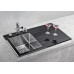 ALVEUS CRYSTALIX 10 Küchenspüle, schwarz, 860 x 540 mm, links 1099633