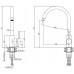 ALVEUS Set FORMIC 30 Granitspüle 760x500 mm + Küchenarmatur ELZA, Twilight 05 + Edelstahl