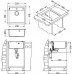 ALVEUS Set FORMIC 20 Granitspüle 520x510 mm + Küchenarmatur AM 20, weiß