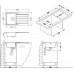 ALVEUS LINE 20 Maxim Edelstahlspüle, 860 x 500 mm 1085945