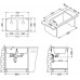 ALVEUS DUO 30 Edelstahlspüle, 752 x 440 mm 1036849