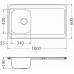 ALVEUS CLASSIC PRO 70 Edelstahlspüle, 1000 x 600 mm, Satin 1130471