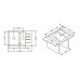 ALVEUS Cubo 40 Algranitspüle, 780 x 500 mm, terra 1054724