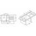 ALVEUS Cubo 70 Algranitspüle, 980 x 500 mm, carbon 1054767