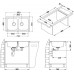 ALVEUS ELEGANT 40 Edelstahlspüle, 810 x 510 mm, Satin 1009383