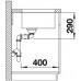 BLANCO Andano 400/400-IF Edelstahlspüle InFino ohne Zugknopf 522985