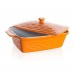 BANQUET Auflaufform mit Deckel 33x21cm, eckig, Culinaria Orange 60ZF10