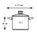 BANQUET Edelstahltopf LIVING 7,2 l 4872200