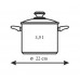 BANQUET Edelstahl Schnellkochtöpfe 3,5 + 6 L LARGO 23ASG22635LL
