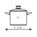 BANQUET Edelstahl Schnellkochtöpfe 3,5 + 6 L LARGO 23ASG22635LL