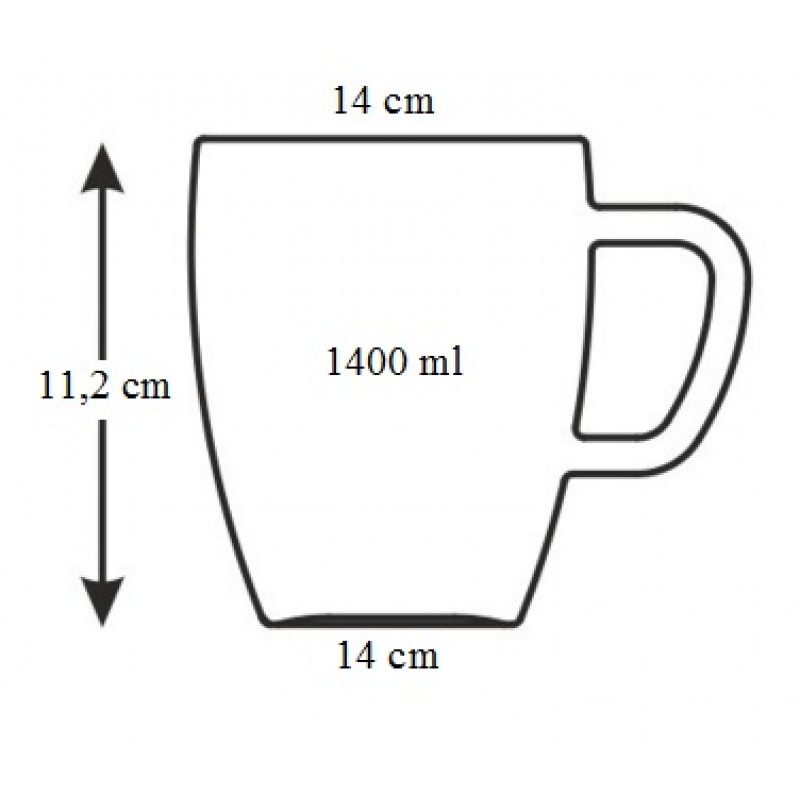 BANQUET "Lavender" Topf 1,4 L emailiert 13RMVEG09