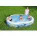 BESTWAY Family Pool Sea Ground, 262 x 157 x 46 cm 54118