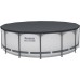 BESTWAY Steel Pro Max Frame Pool 427 x 122 cm, Komplett-Set mit Filterpumpe 5612X