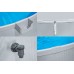 BESTWAY Tanx Stahlwandpool Set mit Filterpumpe 305 x 61 cm, grau, rund 561RW