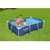 BESTWAY Steel Pro Frame Pool 259 x 170 x 61 cm, ohne Pumpe, eckig, blau 56403